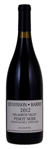 2012 Stevenson Barrie Freedom Hill Vineyard Pinot Noir, 750ml