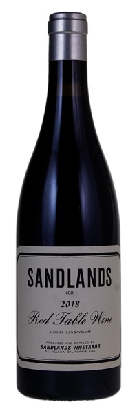 2018 Sandlands Vineyards Lodi Red Table Wine, 750ml