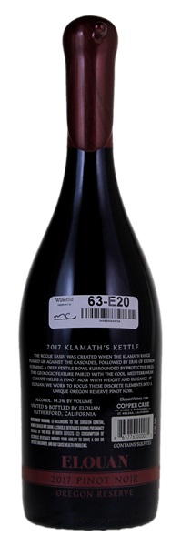 2017 Elouan Klamath's Kettle Oregon Reserve Pinot Noir, 750ml