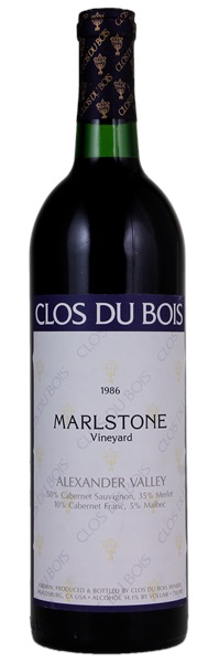 1986 Clos du Bois Marlstone, 750ml