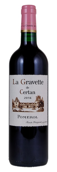 2016 La Gravette de Certan, 750ml
