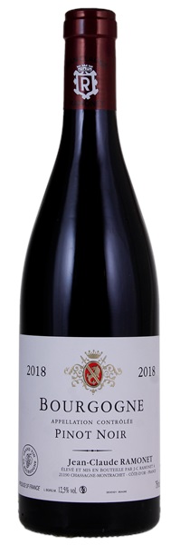 2018 Jean-Claude Ramonet Bourgogne Pinot Noir, 750ml