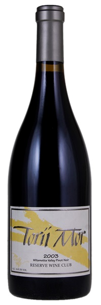 2003 Torii Mor Reserve Wine Club Pinot Noir, 750ml