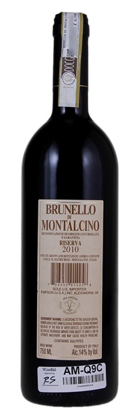 2010 Conti Costanti Brunello di Montalcino Riserva, 750ml