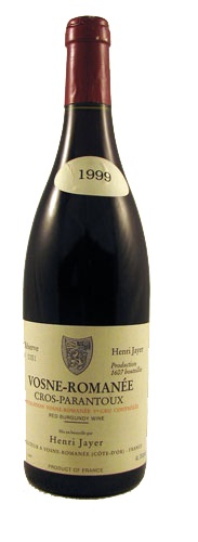 1999 Henri Jayer Vosne Romanee Cros Parantoux Pinot Noir 1er