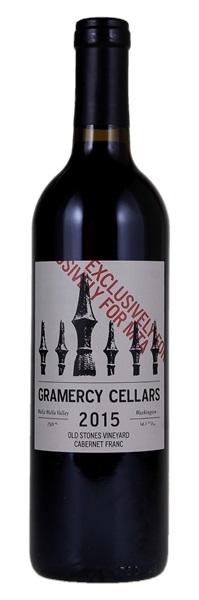 2015 Gramercy Cellars Old Stones Vineyard Cabernet Franc, 750ml