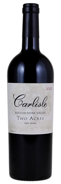 2000 Carlisle Two Acres Red Wine, 750ml