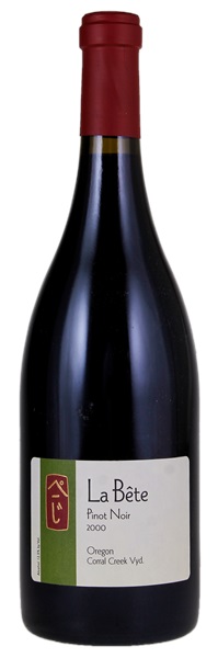 2000 La Bete Corral Creek Vineyard Pinot Noir, 750ml