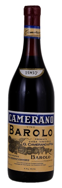 1967 Camerano Barolo, 750ml