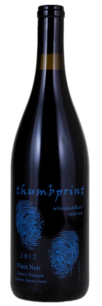 2012 Thumbprint Cellars Grace's Vineyard Winemaker's Reserve Pinot Noir, 750ml