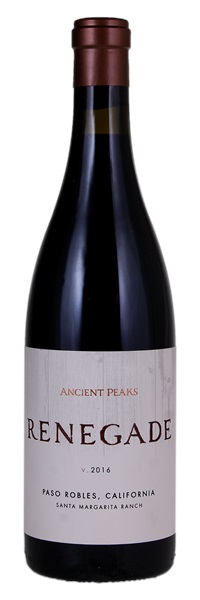 2016 Ancient Peaks Margarita Vineyard Renegade, 750ml