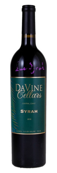 2016 DaVine Cellars Syrah, 750ml