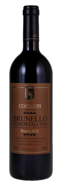 2012 Conti Costanti Brunello di Montalcino Riserva, 750ml