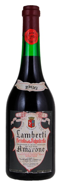 1966 Lamberti Amarone Recioto della Valpolicella, 750ml