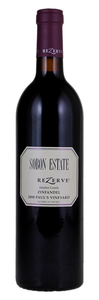 2008 Sobon Estate Paul's Vineyard Rezerve Zinfandel, 750ml