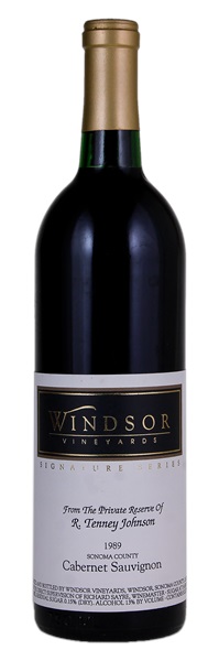 1989 Windsor Vineyards Signature Series Cabernet Sauvignon, 750ml
