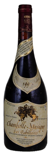 1992 Philippe Leclerc Chambolle-Musigny Les Babillaires, 750ml