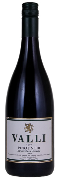 2007 Valli Bannockburn Vineyard Pinot Noir (Screwcap), 750ml