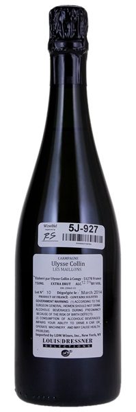 N.V. Ulysse Collin Les Maillons Blanc de Noirs Extra Brut L10, 750ml