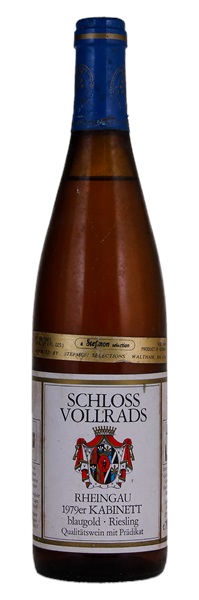 1979 Schloss Vollrads Riesling Kabinett Blaugold #8, 750ml