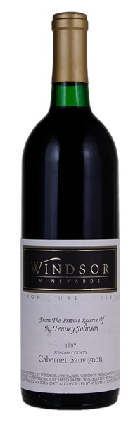 1987 Windsor Vineyards Signature Series Cabernet Sauvignon, 750ml