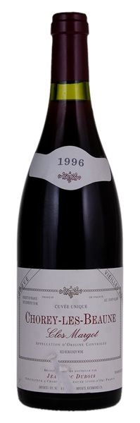 1996 Jean-Luc Dubois Chorey-les-Beaune Clos Margot Reserve Cuvee Unique Vieilles Vignes, 750ml
