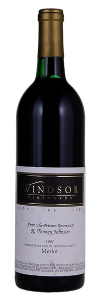 1987 Windsor Vineyards Signature Series Merlot, 750ml