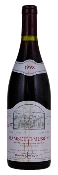 1998 Remy Boursot Chambolle Musigny Reserve Cuvee Unique Vieilles, 750ml