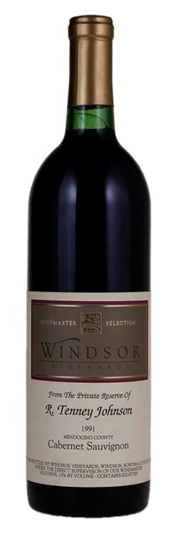 1991 Windsor Vineyards Winemaster's Private Selection Mendocino County Cabernet Sauvignon, 750ml