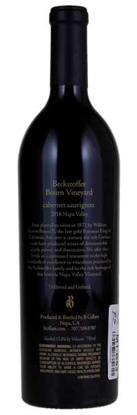 2018 B Cellars Beckstoffer Bourn Vineyard Cabernet Sauvignon, 750ml