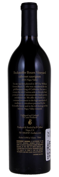 2015 B Cellars Beckstoffer Bourn Vineyard Cabernet Sauvignon, 750ml