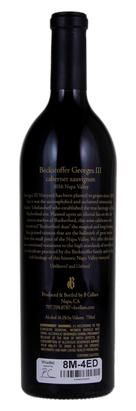 2016 B Cellars Beckstoffer Georges III Cabernet Sauvignon, 750ml