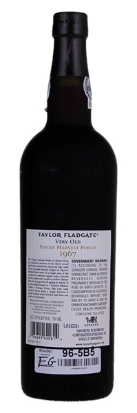 1967 Taylor-Fladgate Limited Edition Very Old Single Harvest Port, 750ml