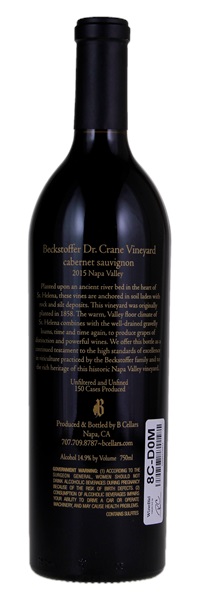 2015 B Cellars Beckstoffer Dr. Crane Vineyard Cabernet Sauvignon, 750ml