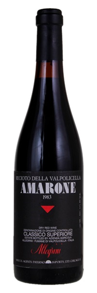 1983 Allegrini Amarone Recioto della Valpolicella Classico Superiore, 750ml