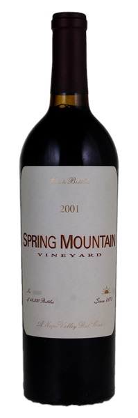 2001 Spring Mountain Cabernet Sauvignon, 750ml