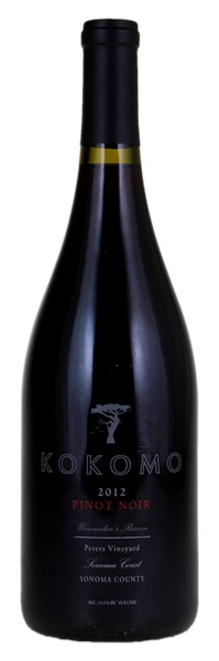 2012 Kokomo Winery Peters Vineyard Winemaker's Reserve Pinot Noir, 750ml