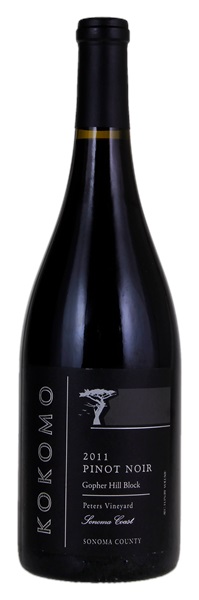 2011 Kokomo Winery Gopher Hill Block Peters Vineyard Pinot Noir, 750ml
