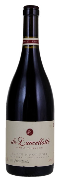 2008 de Lancellotti Family Vineyards Estate Pinot Noir, 750ml