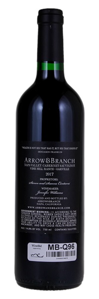 2017 Arrow & Branch Vine Hill Ranch Cabernet Sauvignon, 750ml
