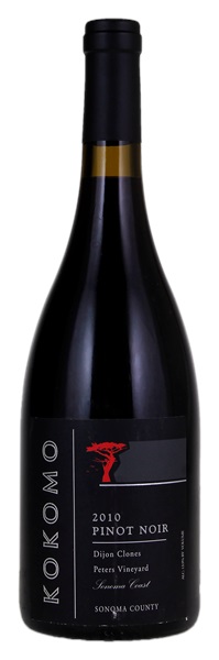 2010 Kokomo Winery Dijon Clones Peters Vineyard Pinot Noir, 750ml