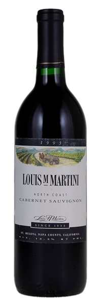 1993 Louis M. Martini North Coast Cabernet Sauvignon, 750ml