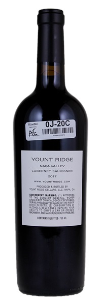 2017 Yount Ridge Cabernet Sauvignon, 750ml