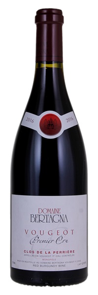 2016 Domaine Bertagna Vougeot Clos de la Perriere, 750ml