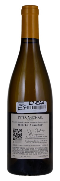 2019 Peter Michael La Carriere Chardonnay, 750ml