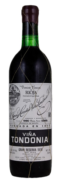 1976 Lopez de Heredia Rioja Vina Tondonia Gran Reserva, 750ml