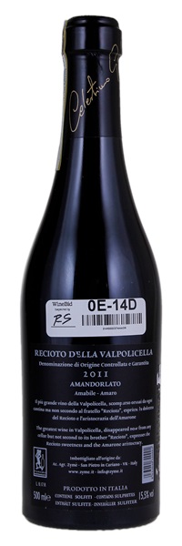 2011 Zyme Recioto della Valpolicella Classico Amandorlato, 500ml