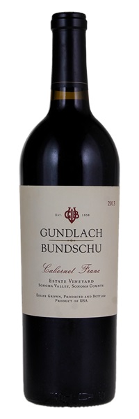 2013 Gundlach Bundschu Estate Vineyard Cabernet Franc, 750ml