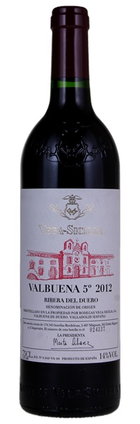 2012 Vega Sicilia Valbuena 5.0, 750ml