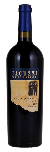 2016 Jacuzzi Family Vineyards Nero D'Avola Tracy Hills, 750ml